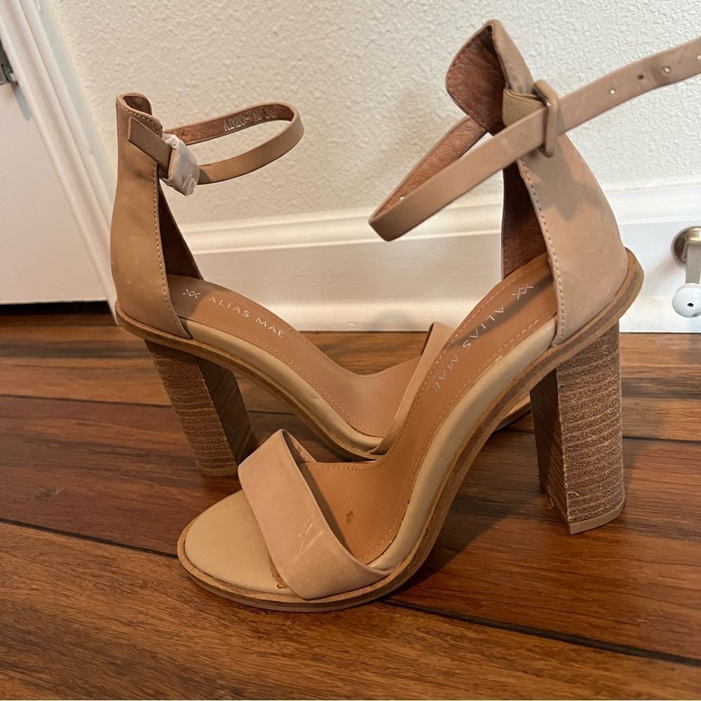 Alias Mae Addax Natural Leather Heels 38 - Picture 3 of 8